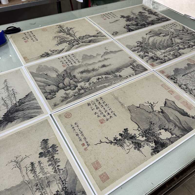 沈周山水画册高清微喷国画特价