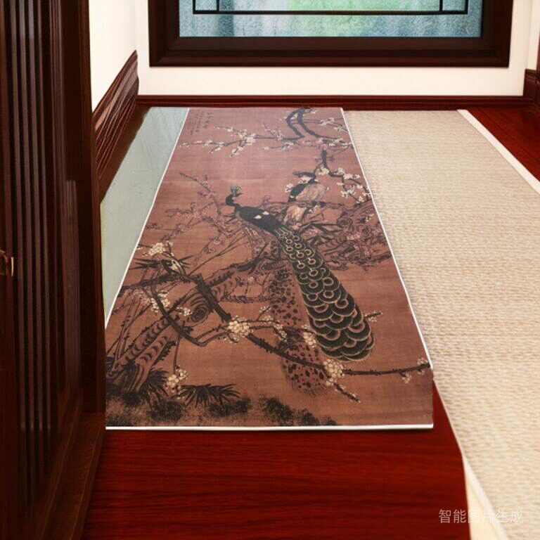 高清微喷清代梅花孔雀图特价优惠