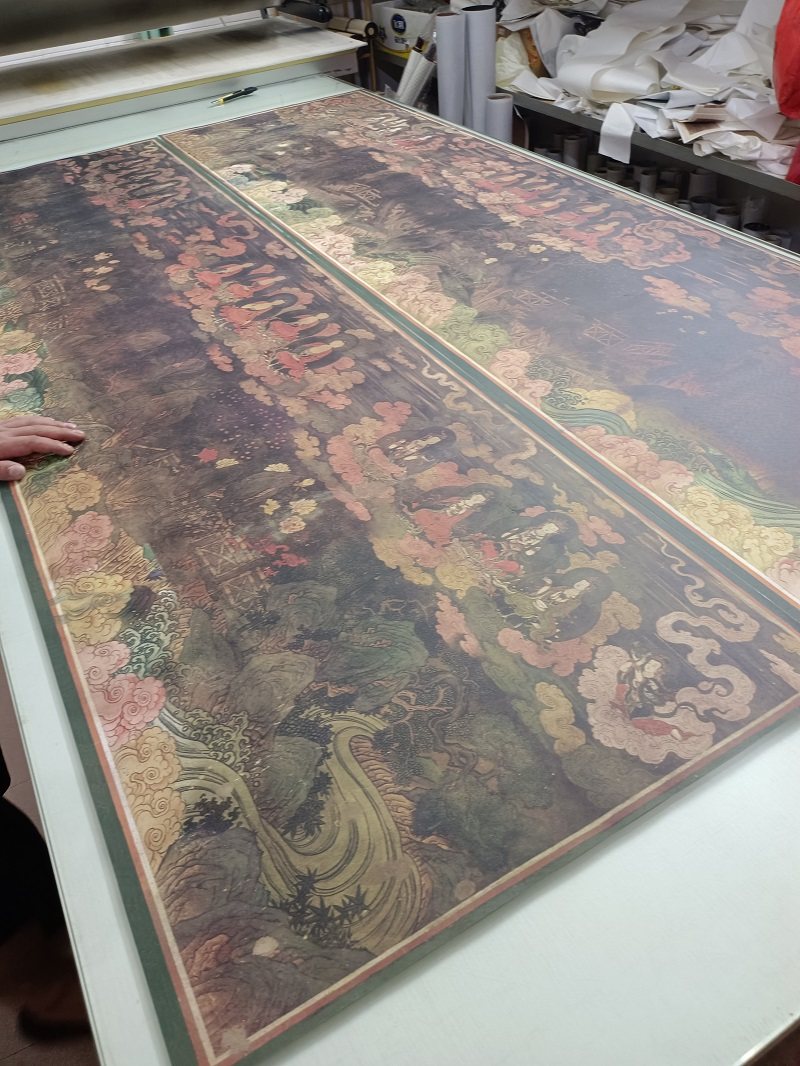 佛像画法海寺壁画赴会东西书画人物国画真迹微喷仿古画芯装饰画