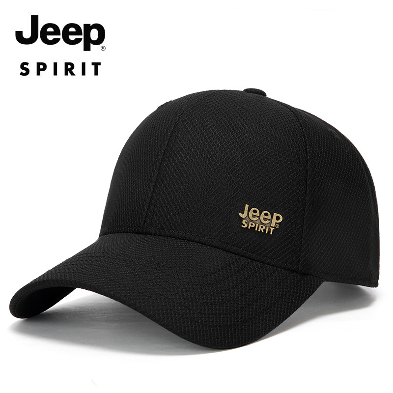 JEEPSPIRIT官方正品棒球帽鸭舌帽细网透气遮阳帽子吉普专柜旗舰店