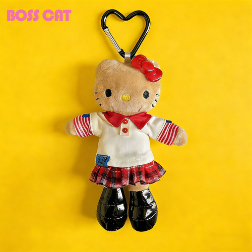 日系HelloKitty黑皮长腿包挂件