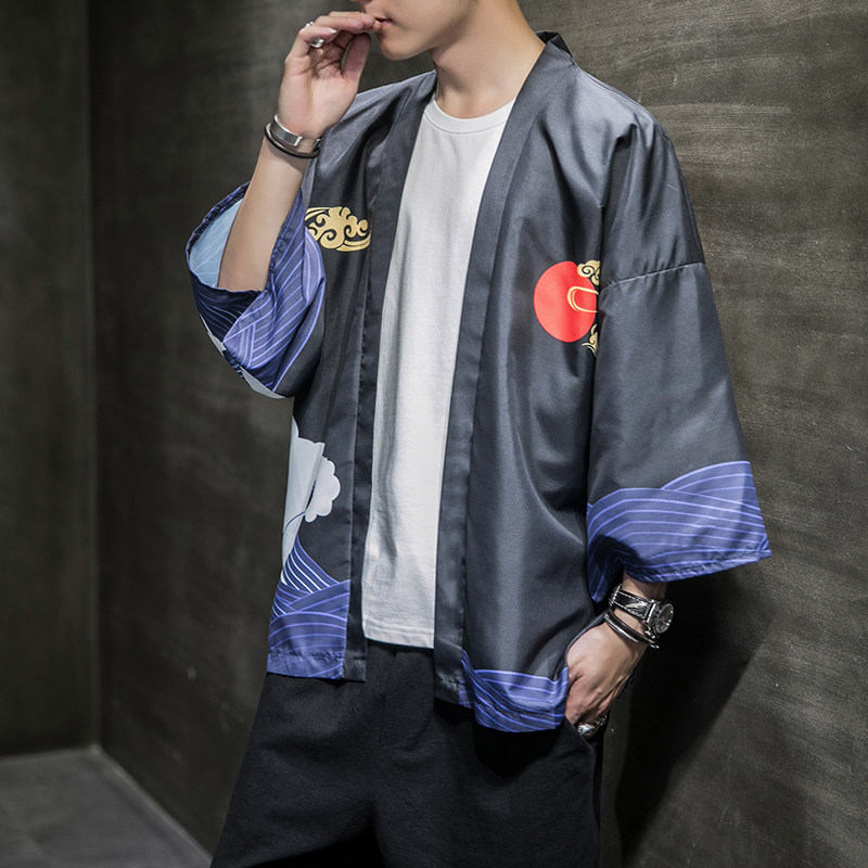 2025夏季新款风白龙武道汉服开衫披风男A008-1K56P40,男装民族服装,电商A008-1