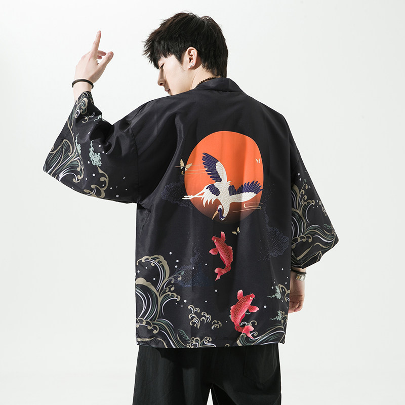 2025夏季新款风霞光圣者汉服开衫披风男DSA008-1K036p40,男装民族服装,电商A008-1