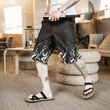 2025夏季印花新款风裤子五分裤男DSA008-1-K16-P30，男装牛仔裤，电商A008-1