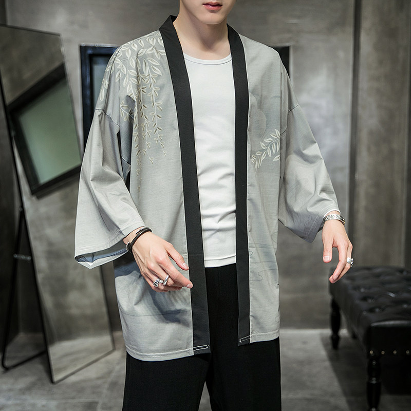 2025夏季新款风天鹅墨龙汉服开衫披风男DSA008-1K03P40,男装民族服装,电商A008-1