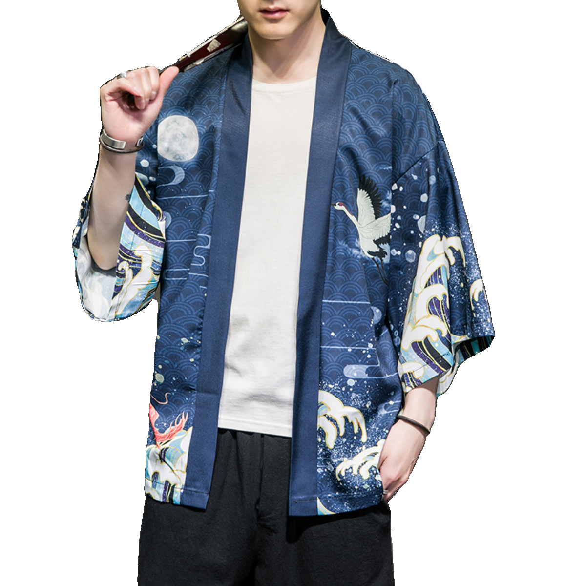 夏季新款风汉服开衫披风男DSA008-1K033p40,男装民族服装,电商A008-1