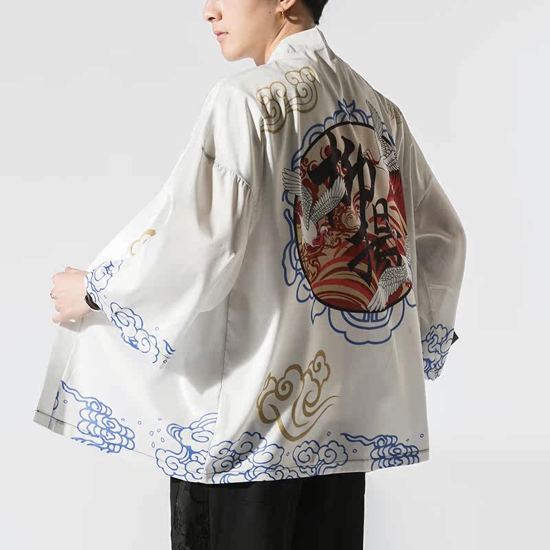 夏季新款风仙鹤柳楊汉服服开衫披风男DSA008-1K07p40,男装民族服装,电商A008-1