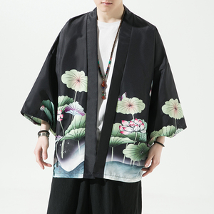 2025夏季新款风 青叶 仙鹤汉服开衫披风男DS-A008-1-K037p40图片
