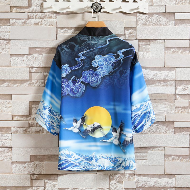 2025夏季新款风庭阁冲天和服开衫披风男6006K89P40，男装卫衣，电商A008-1