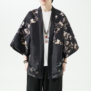 2025夏季新款风 圣者 山川霞光和服开衫披风男6006K036p40图片