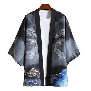 2025夏季新款风 印花汉服风衣开衫披风男DSA008-1K86 P40图片