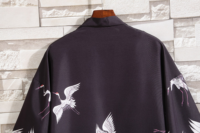 2025夏季新款风双龙逐日和服开衫披风男6006K032p40,男装卫衣,电商A008-1