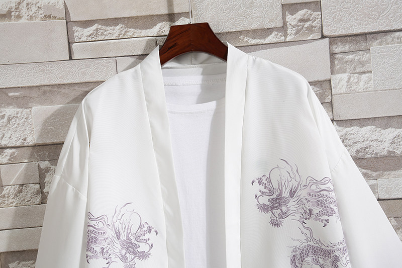 2025夏季新款风双龙逐日和服开衫披风男6006K032p40,男装卫衣,电商A008-1