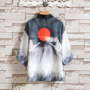 2025夏季新款风 庭阁 冲天 和服开衫披风男 6006K89 P40，男装卫衣，电商A008-1