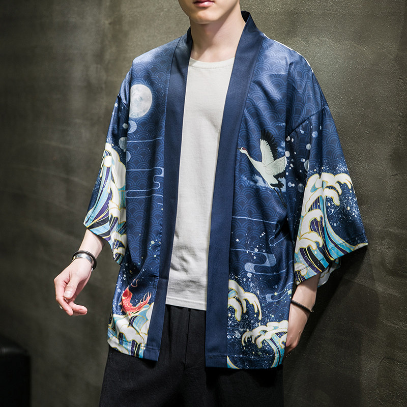 夏季新款风汉服开衫披风男DSA008-1K033p40,男装民族服装,电商A008-1