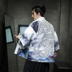 2025夏季新款风 印花汉服风衣开衫披风男DSA008-1K86 P40图片
