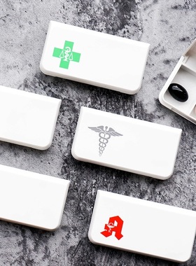 德国进口medi小药盒超迷你随身便携高端密封避光每日三格分药盒子