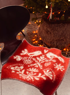 Klippan北欧羊毛坐垫 有机羊羔毛椅垫姆明皆川明设计温暖秋冬瑞典