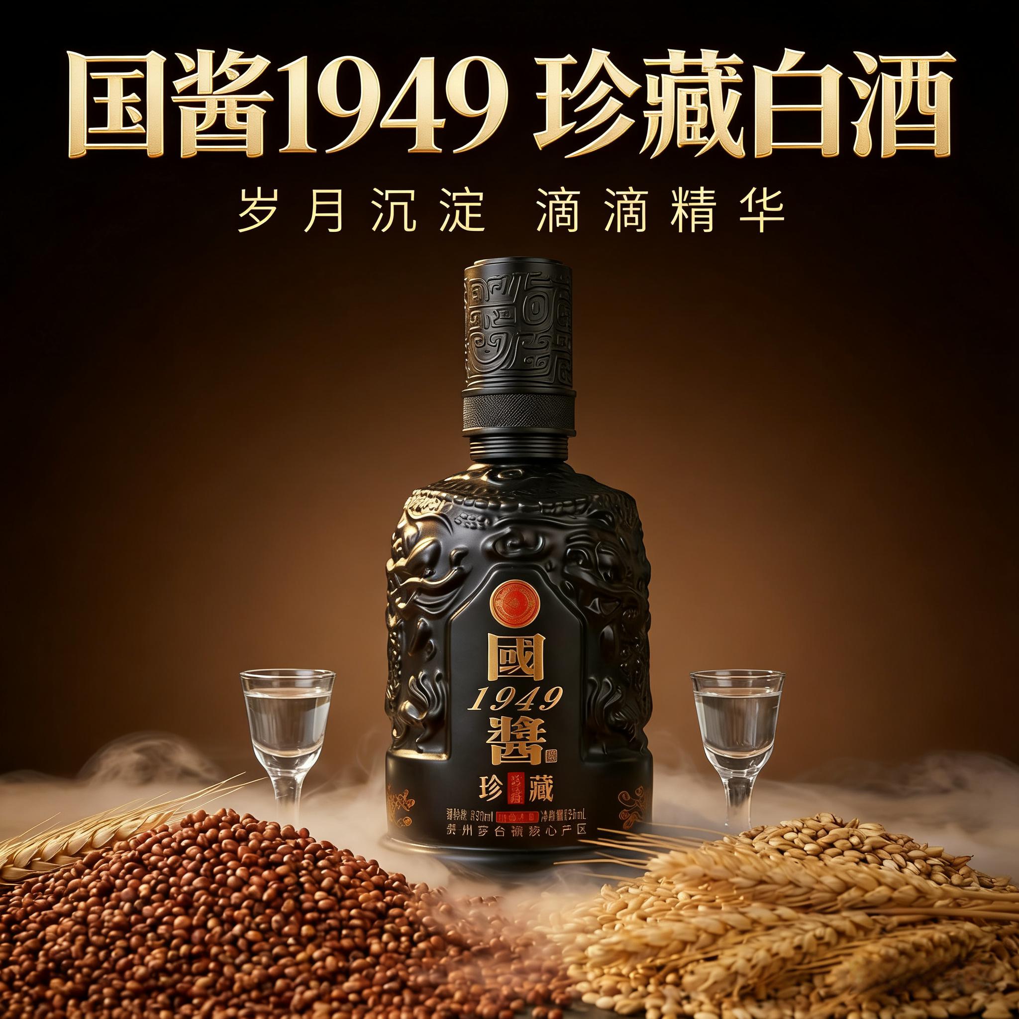 贵州国酱1949酱香型白酒53度纯粮食老酒整箱6瓶礼盒装接待送礼