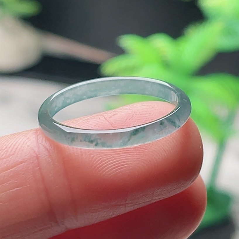 21号冰种蓝水翡翠戒指女款男素圈指环细天然A货玉戒尾戒情侣对戒,珠宝/钻石/翡翠,戒指/指环,淘宝优惠券,粉丝福利购,淘宝优惠卷