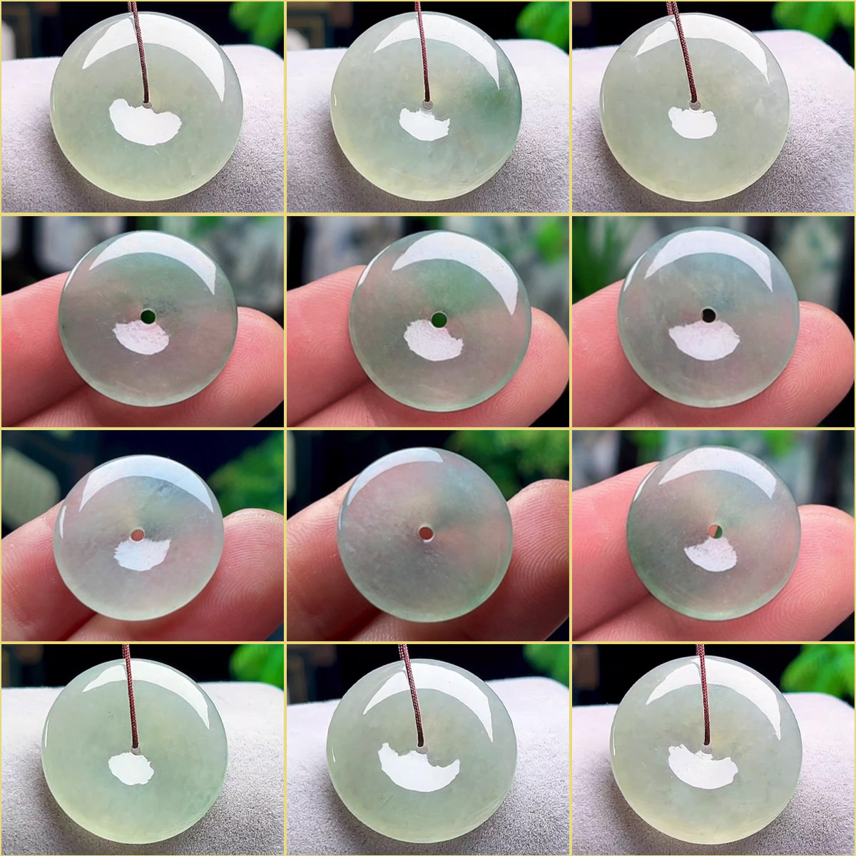 缅甸天然A货冰油晴水飘阳绿翡翠平安扣吊坠玉石圆扣玉佩男女玉坠,珠宝/钻石/翡翠,颈饰,淘宝优惠券,粉丝福利购,淘宝优惠卷