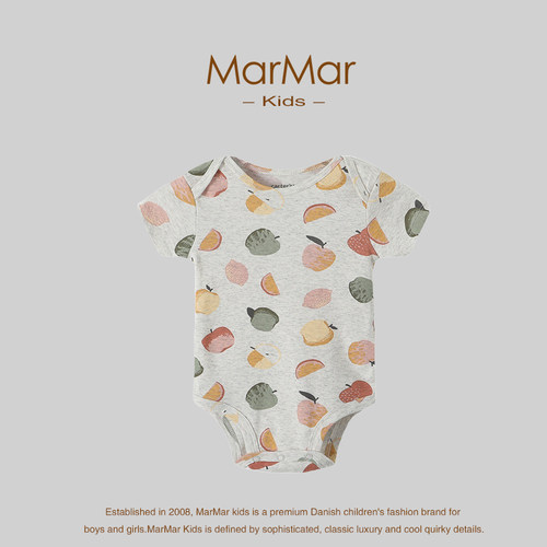 丹麦MARMARKIDS婴儿连体衣夏季