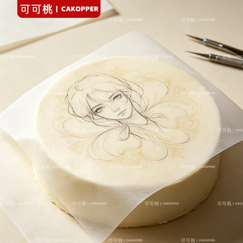 烘焙勾线绘画硫酸纸糖霜饼干蛋糕手绘糖牌刻字透明拷贝临摹转印纸