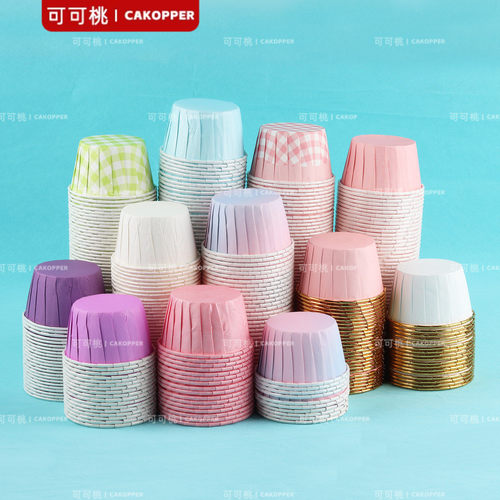纸杯蛋糕甜品台杯子粉色蓝色戚风