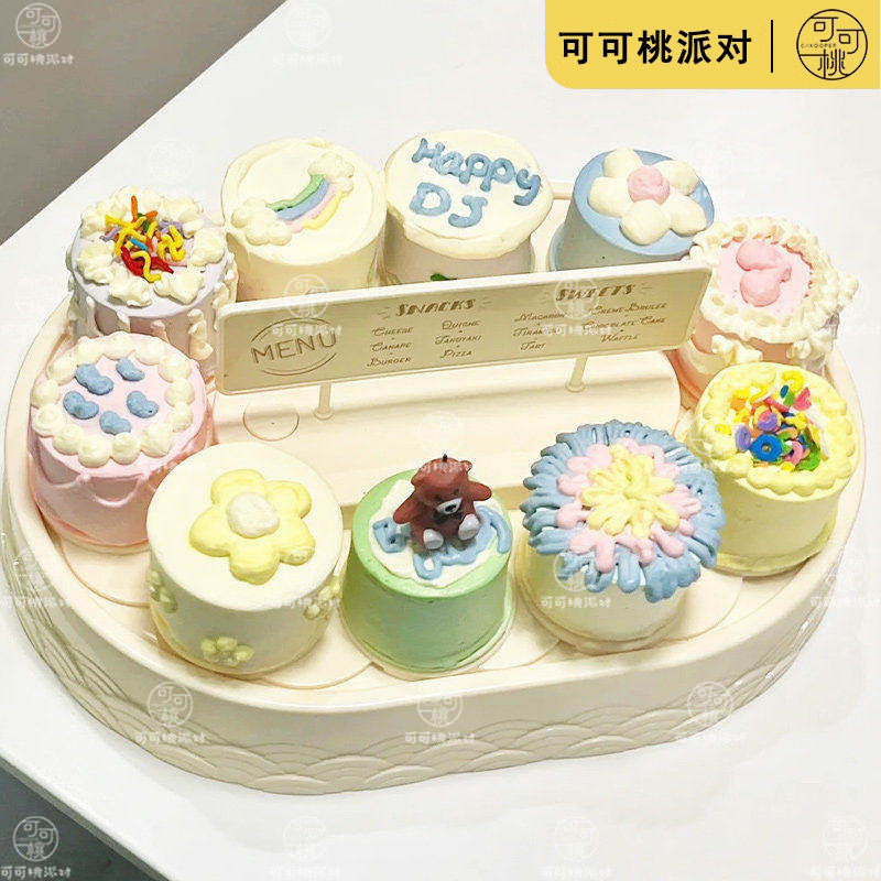 带音乐旋转寿司机料理甜品机自动回转纸杯蛋糕点心展示台摆盘架子