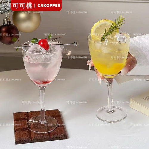 一次性塑料慕斯高脚香槟杯塔鸡尾酒杯餐厅KTV果汁饮品冰淇淋杯子