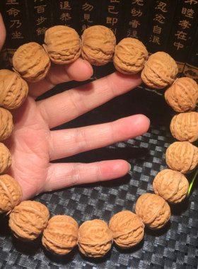 纯野生山核桃手串精选文玩把件
