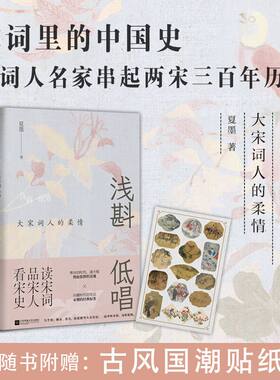 当当网 浅斟低唱:大宋词人的柔情（读宋词品宋人看宋史） 夏墨 江苏凤凰文艺出版社 正版书籍
