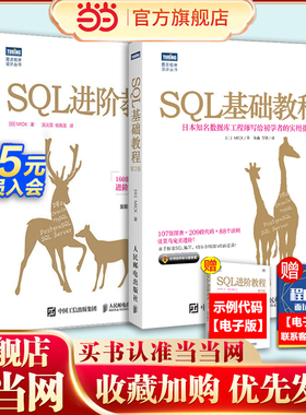 【套装2册】SQL基础教程 第2版+SQL进阶教程 第2版 sql基础教程数据库编程sql必知必会面向集合关系数据库sql语言数据原理应用书籍