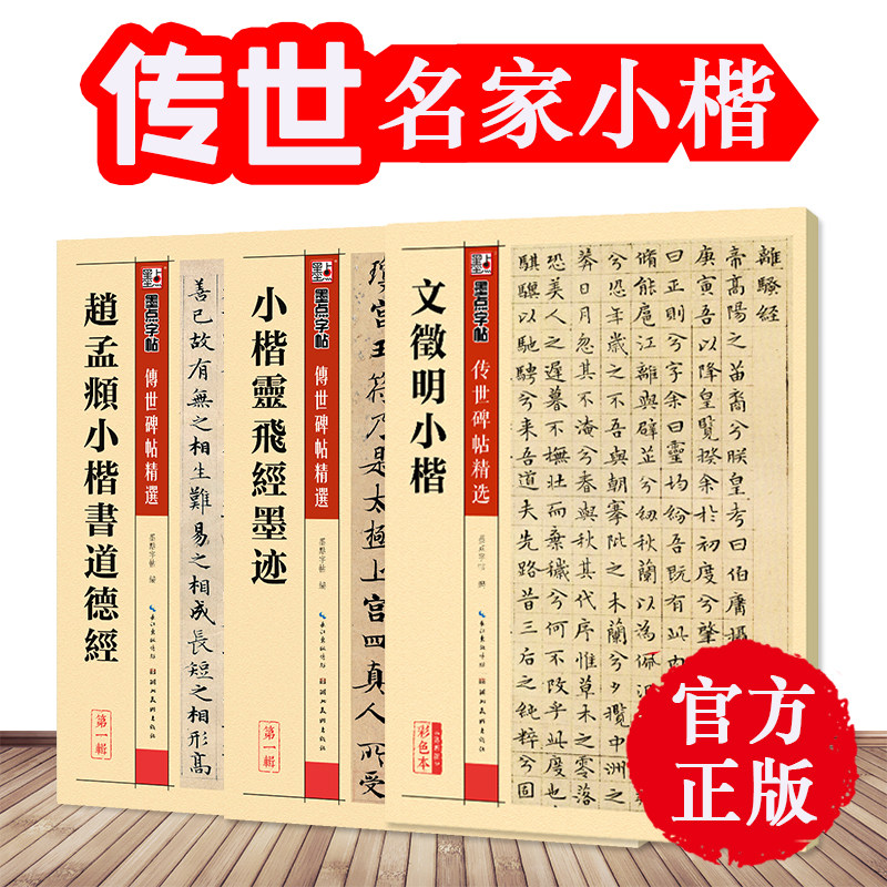 墨点字帖 传世碑帖小楷经典字帖套装 毛笔书法初学者临摹楷书字帖