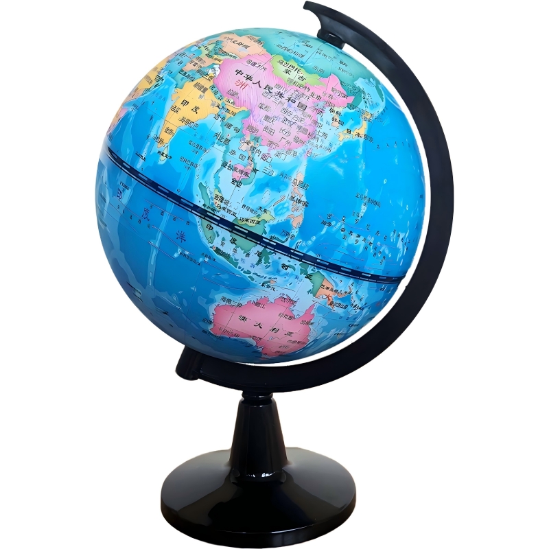 弓形地球仪10.6CM 地理教与学使用 学生专用哑光护眼