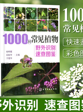 当当网1000种常见植物野外识别速查图鉴 杨辉霞 家庭书籍野外识别原植物鉴别图册中国常用手册 图识别与应用图典图谱