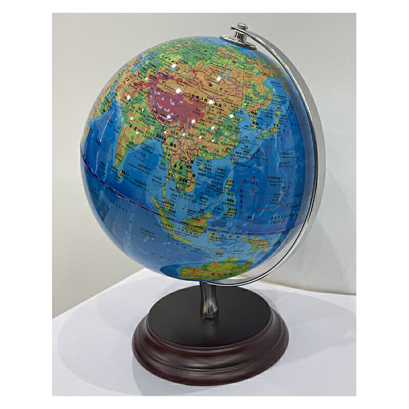 22.8cm中英文地形政区地球仪