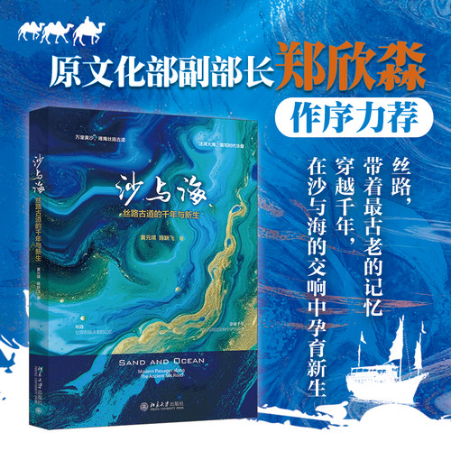 【当当网】沙与海：丝路古道的千年与新生 黄元琪 陈跃飞 著 原文化部副部长郑欣淼作序力荐 中国历史 北京大学出版社 正版书籍