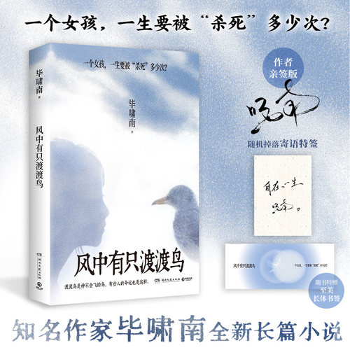 当当网【亲签版】 风中有只渡渡鸟 毕啸南全新小说力作 一个女孩 一生要被杀死多少次 另著生而为人一生何求在你们离开以前小说