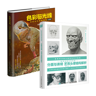 教程 分面与表情 艺用头像结构解析 套装 珍藏版 贵哥带你读艺术：世界绘画经典 色彩与光线：写实主义绘画指南 2册