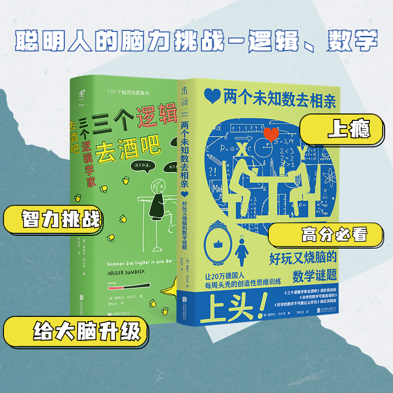 两个未知数去相亲+三个逻辑学家去酒吧: 好玩又烧脑的数学谜题