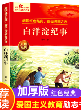 白洋淀纪事 爱国主义教育丛书红色革命经典书籍小学生课外阅读书少年励志图书适合6-9-12岁一二三四五六年级上下册课外书
