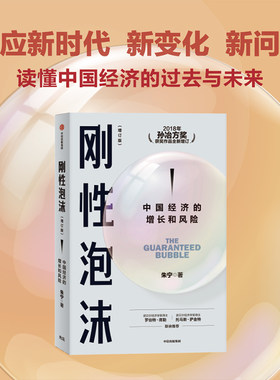 刚性泡沫（增订版）朱宁著 2018年孙冶方奖获奖作品全新增订 诺贝尔经济学奖得主罗伯特席勒推荐 读懂中国经济的过去与未来