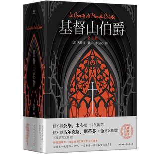 当当【赠人物关系图】基督山伯爵全3册 傅雷翻译奖得主李玉民无删节全译本 爽文鼻祖 如果有一天你陷入绝望一定要看一看基督山伯爵