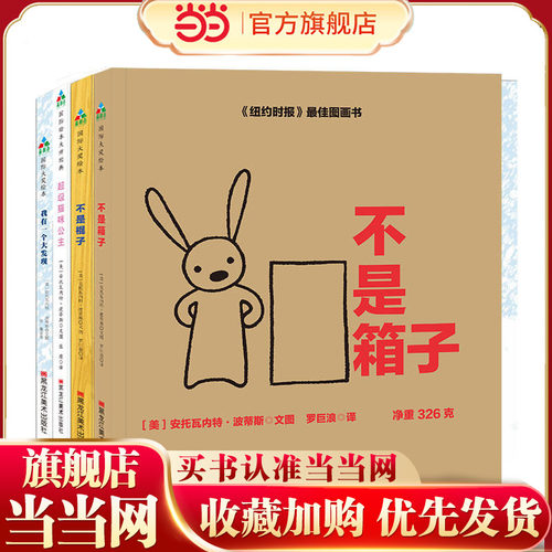 森林鱼童书：儿童创造力启蒙绘本（全4册）(不是箱子/不是棍子/超级猫咪公主/我有一个大发现)