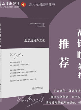 当当网刑法适用方法论北大社