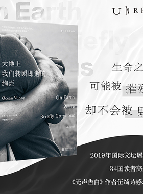 当当网  大地上我们转瞬即逝的绚烂 2019年国际文坛屠榜之作 34国读者高分好评 无声告白作者伍绮诗感动推荐 外国文学小说故事书籍