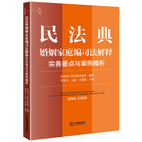 民法典婚姻家庭编司法解释实务要点与案例精析