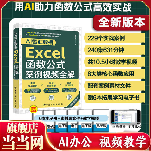 【2025新书】excel函数与公式应用大全计算机应用基础教程书籍excel入门到精通函数表格制作公式自学办公软件财务数据处理与分析