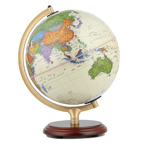 当当网 博目 25cm中英文政区仿古灯光地球仪 办公用品 AR互动 L 北京博目地图制品有限公司 测绘出版社 正版书籍